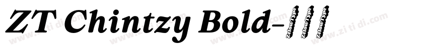 ZT Chintzy Bold字体转换 ZT Chintzy Bold字体转换